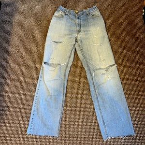 Silvertab Levi distressed Wide-fit jeans